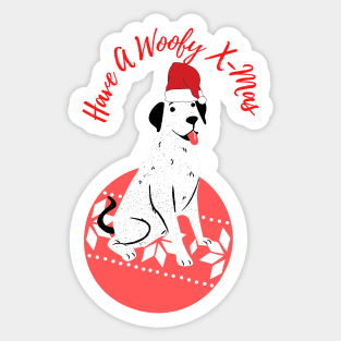 Have A Woofy X-Mas Sticker